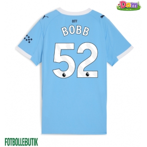 Manchester City Oscar Bobb #52 Hemmatröja Kvinnor 2025-26 Kortärmad